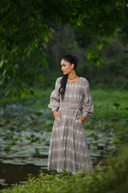 Geometric Long Dress