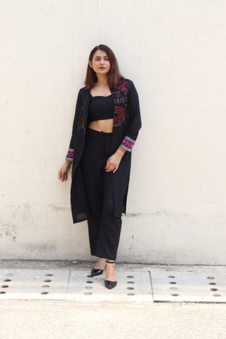 Black Chakra Long Jacket