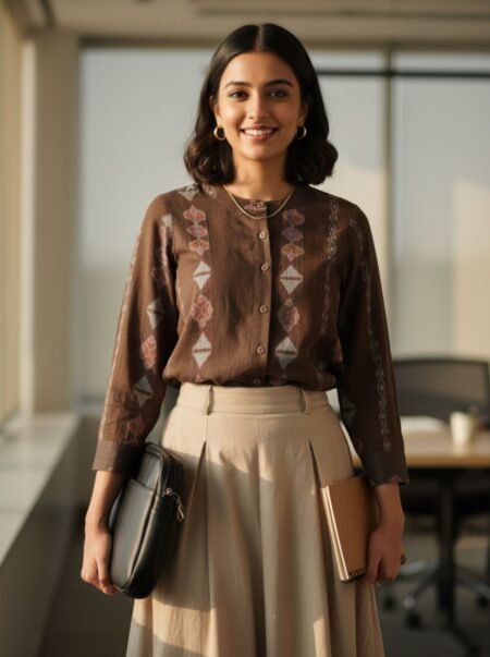 Shankha Motif Top