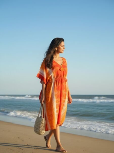 Handloom Red Kaftan