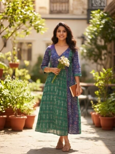 Summer Blossom Overlap Dress