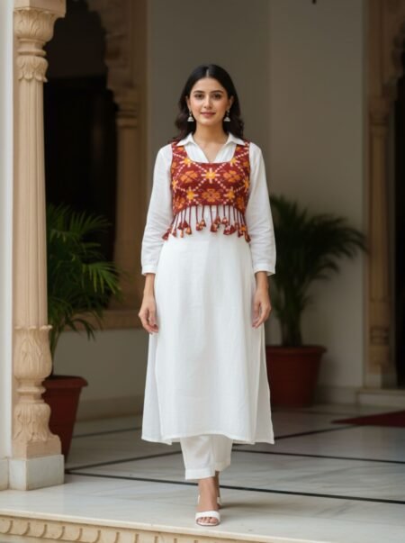 Maroon Tassel Blouse