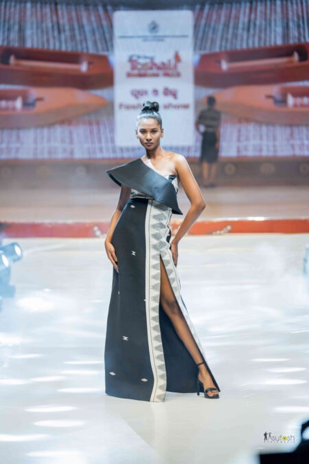 Kotpad Handloom Black Long Dress