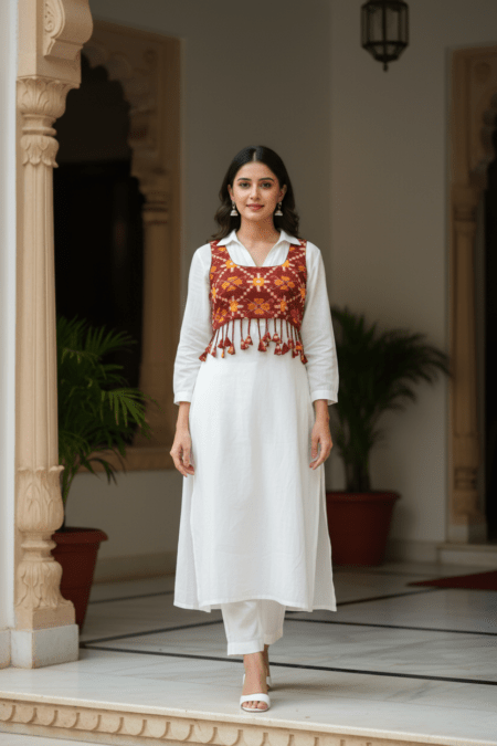 Maroon Tassel Blouse