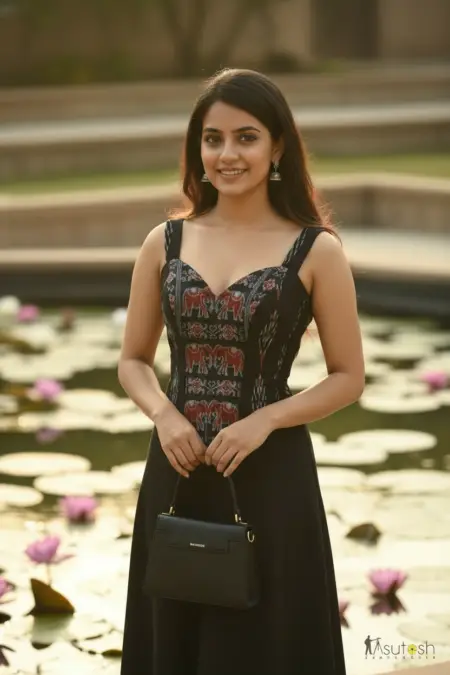 Handloom Black Corset Top