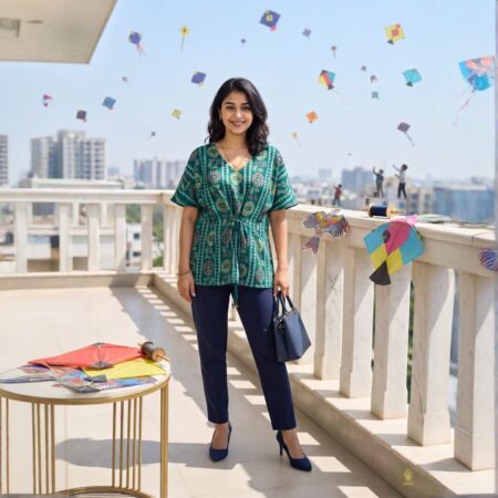 Handloom Pleated Top