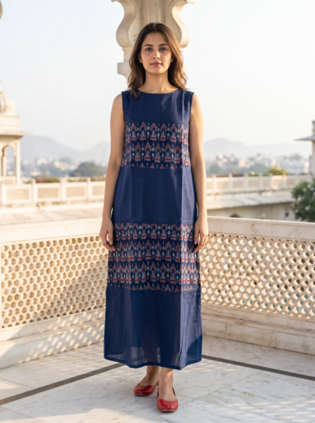 Petra Long Blue Dress