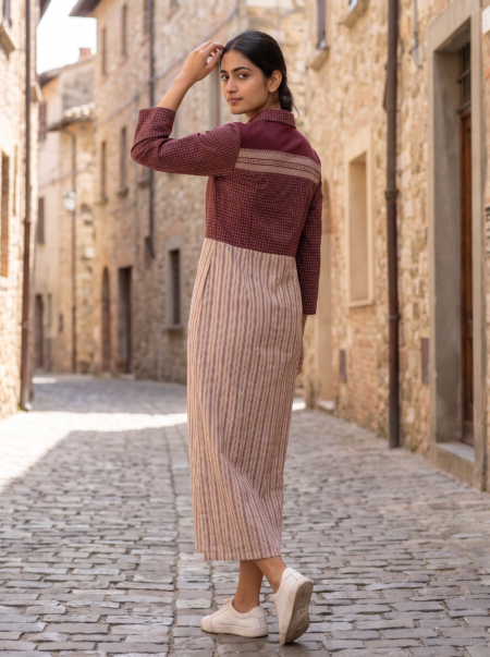 Kotpad Collar Dress